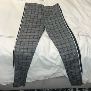 Plaid leggings/pants